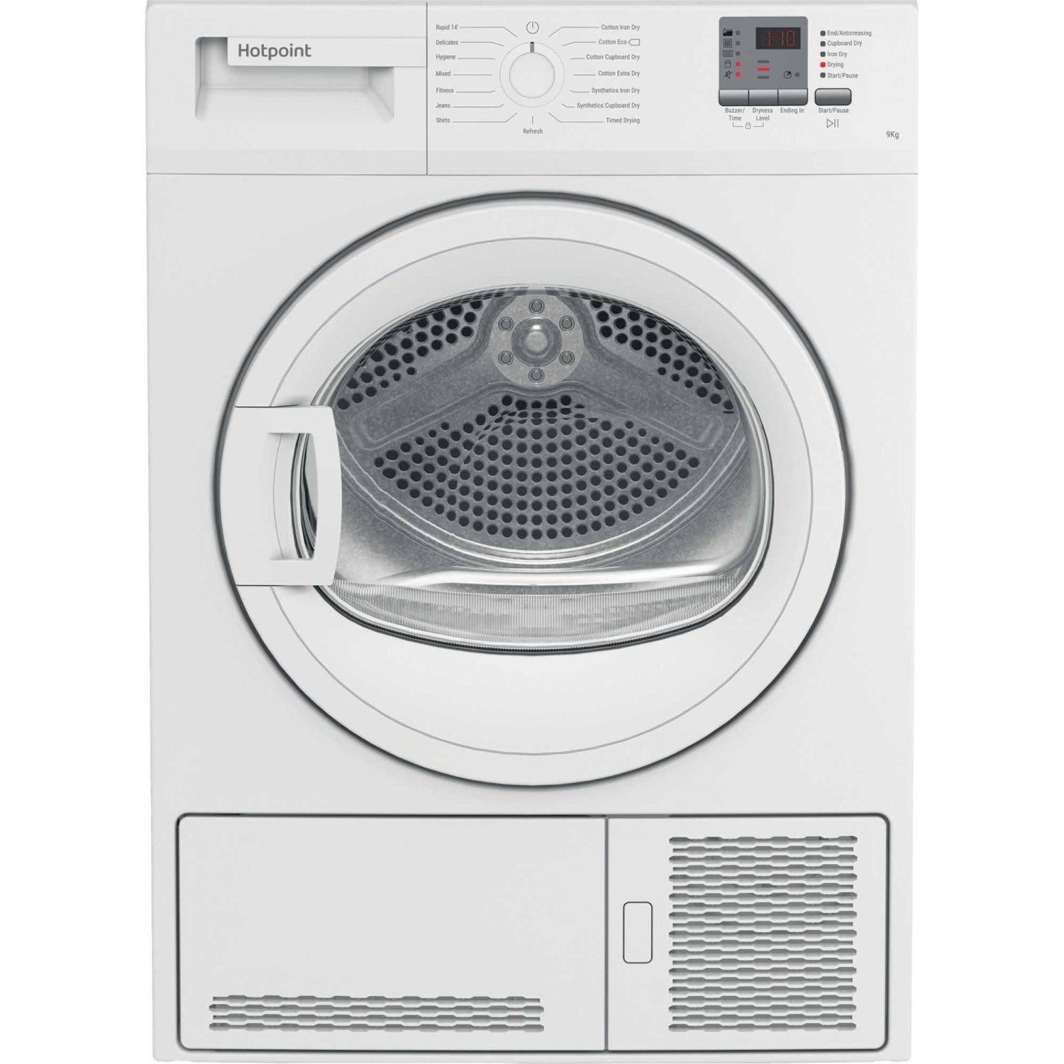 Hotpoint CHDC92WWGDUK 9Kg Condenser Tumble Dryer - White - B Rated full image