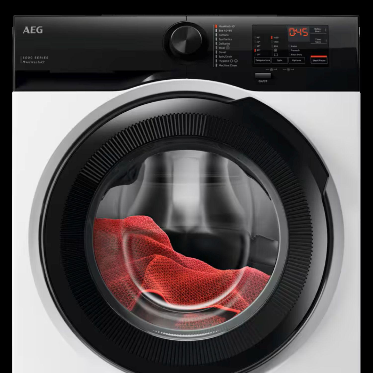 AEG LFED61844B Washing Machine, 8kg, 1400 Spin, White, A Rated full image