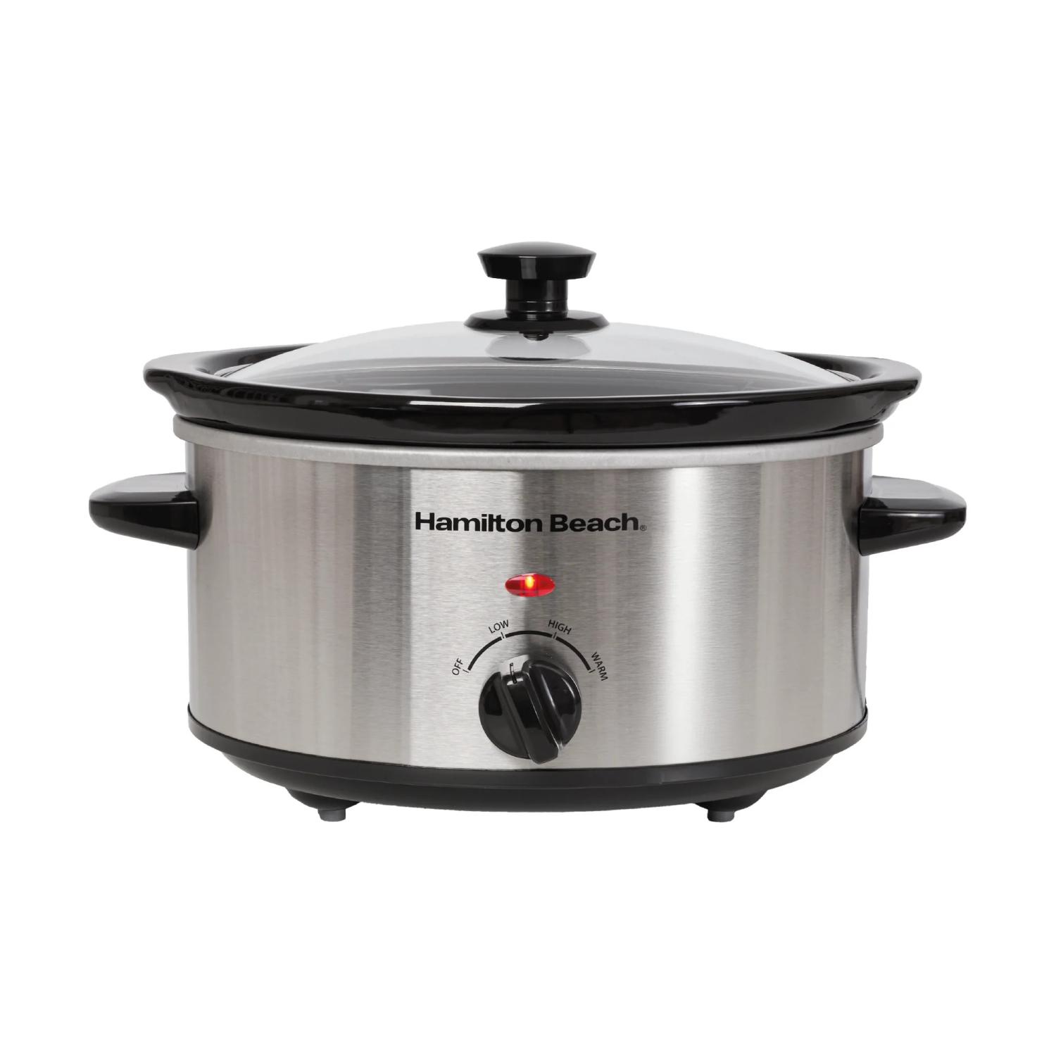 3.5ltr Slow Cooker - Stainless Steel full image