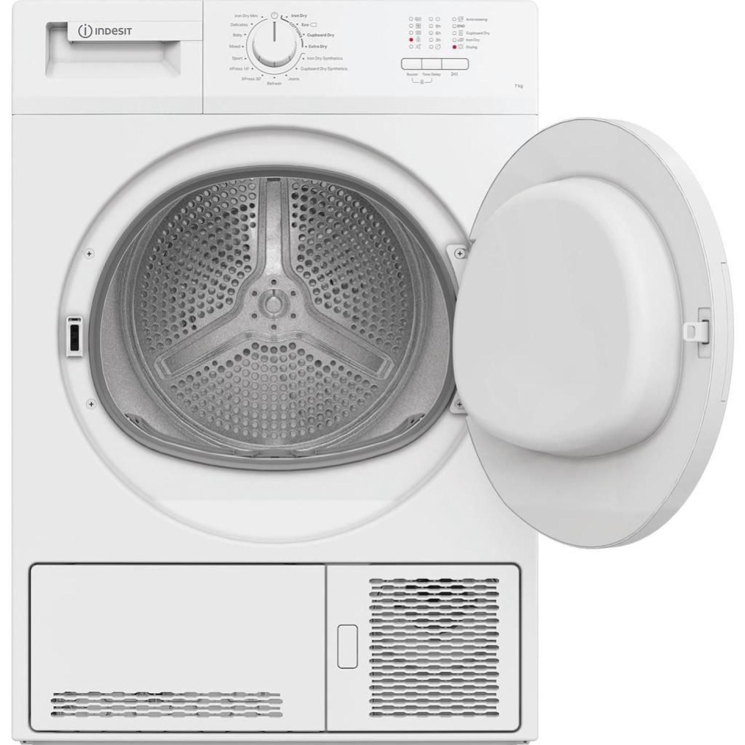 Indesit CYDC72WWGLUK 7Kg Condenser Tumble Dryer full image