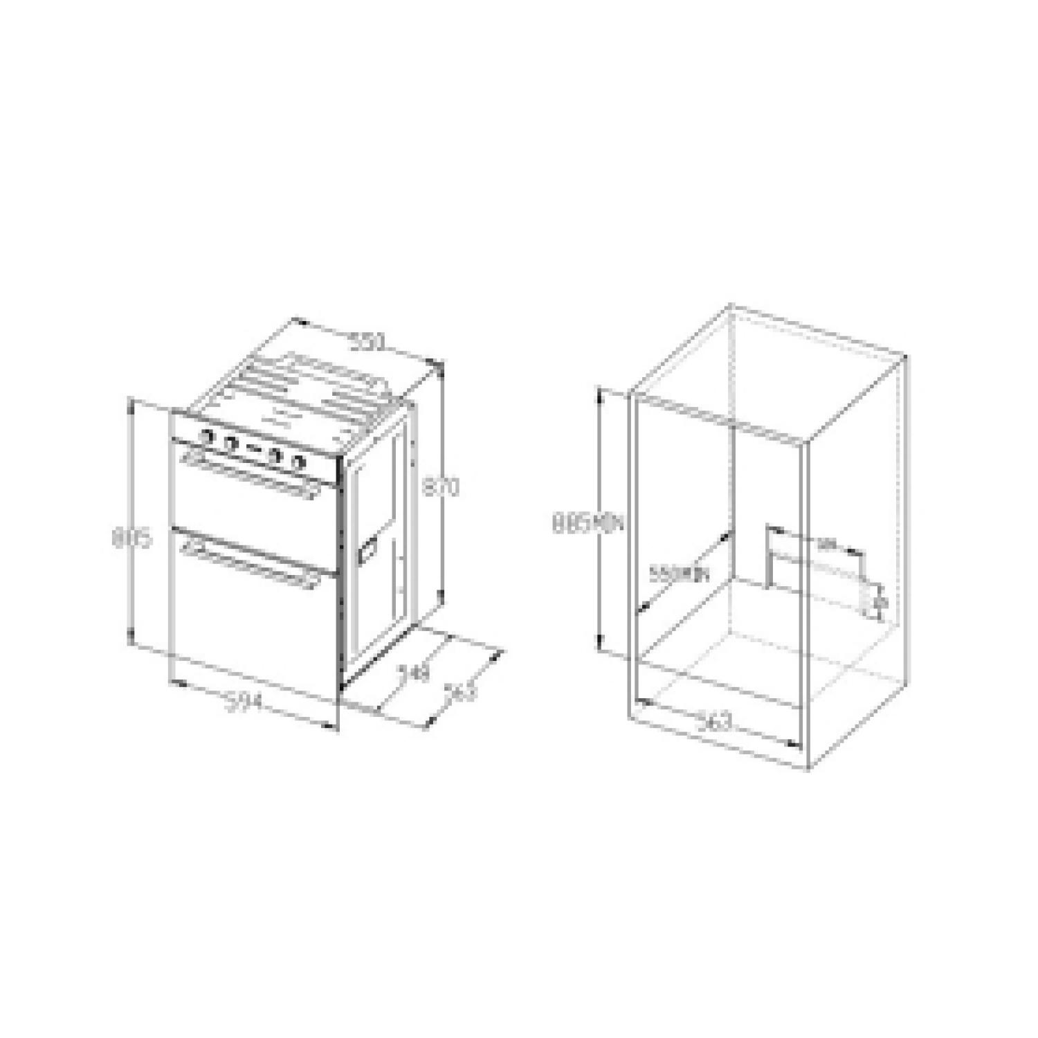 Hisense BID99222CXUK Built In Double Oven full image