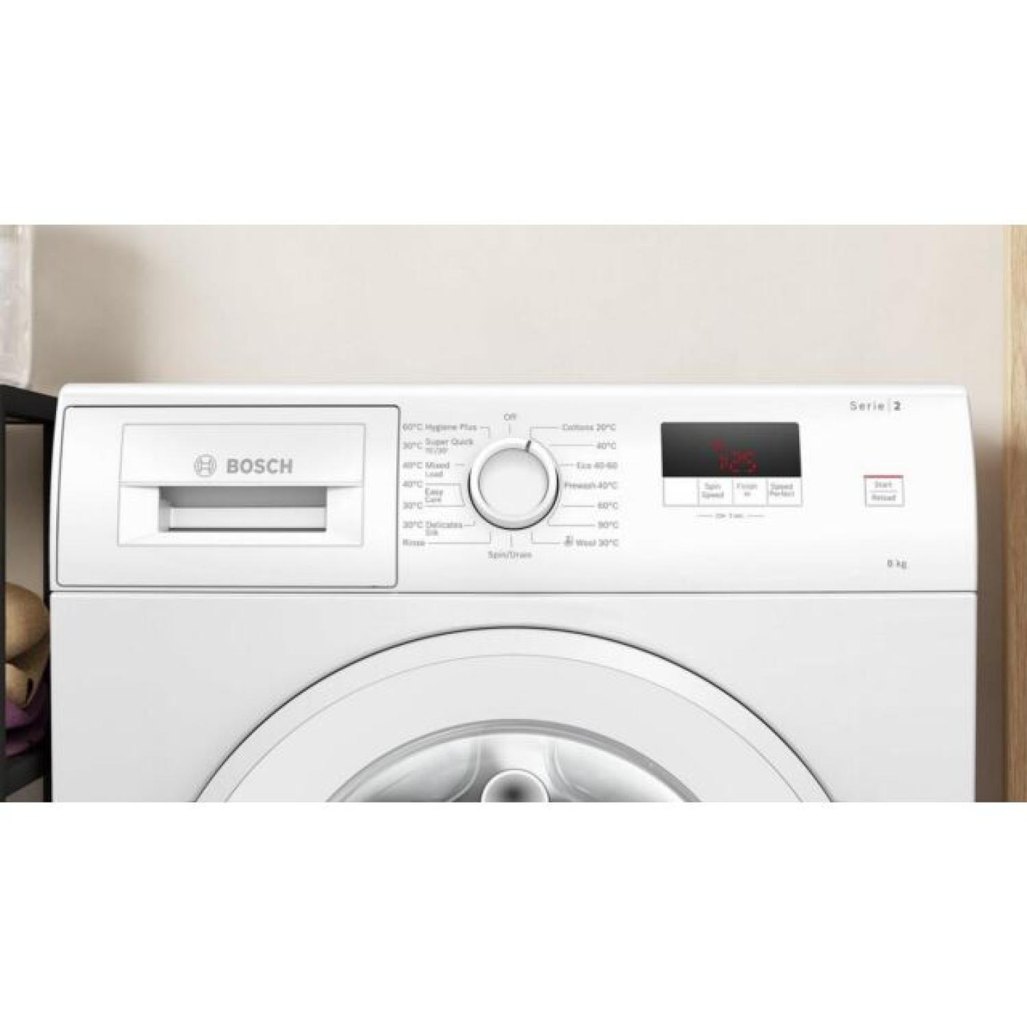 BOSCH Series 2 WGE03408GB 8 kg 1400 Spin Washing Machine - White full image