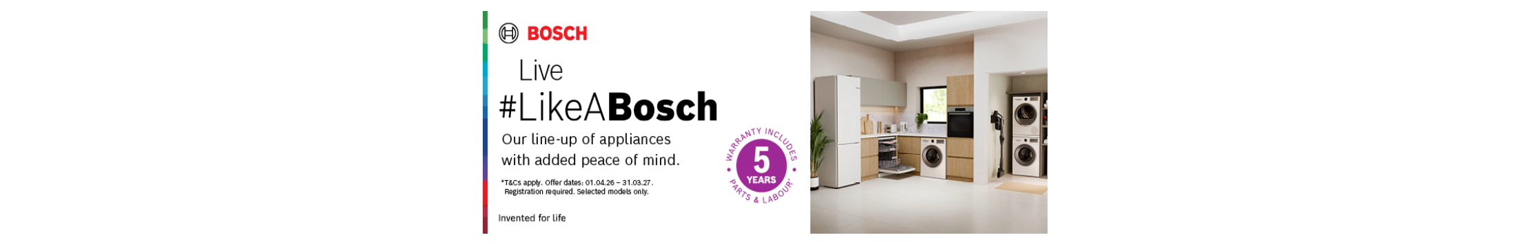 Bosch 5 year Warranty