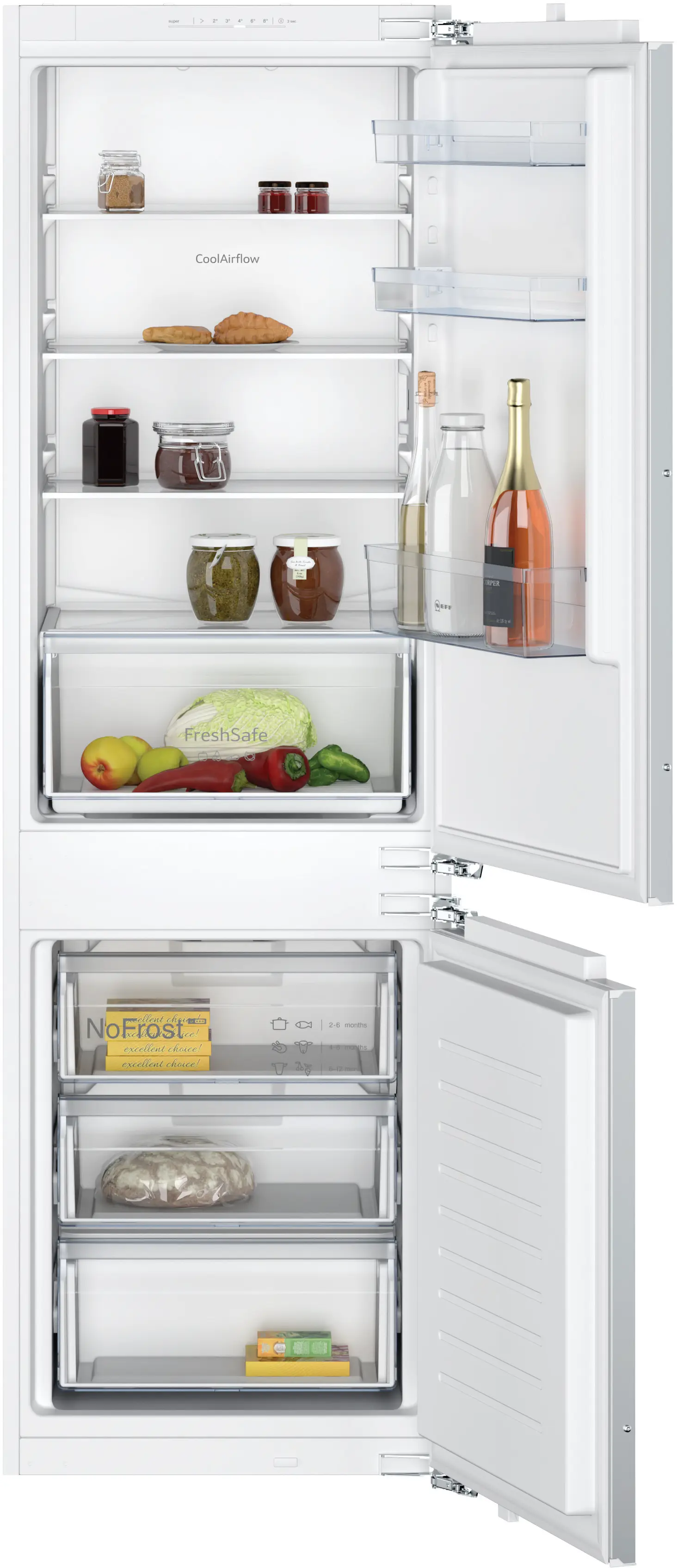NEFF KI7861FF0G Integrated 60/40 Fridge Freezer - Fixed Hinge thumbnail image