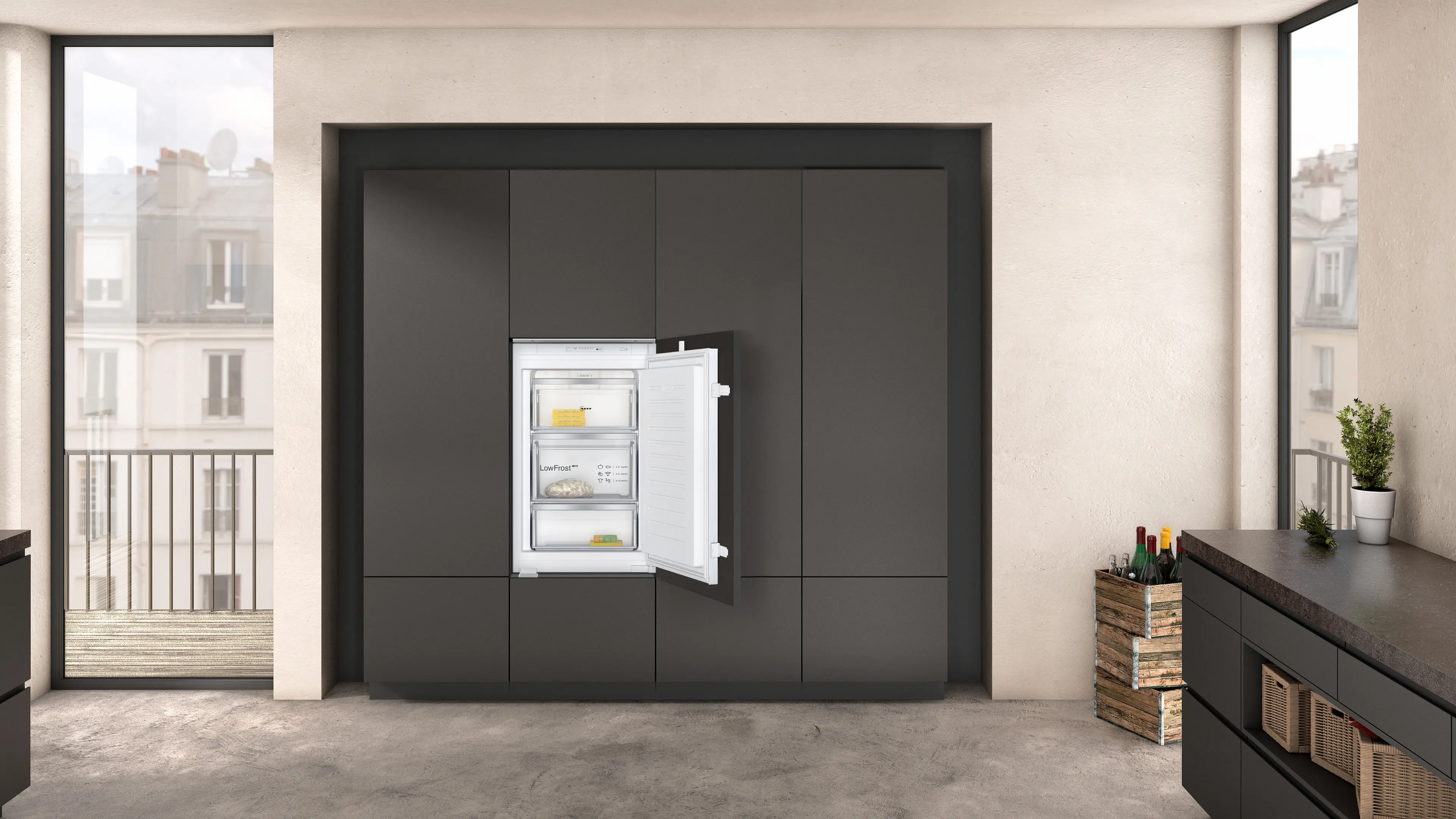 Neff GI1212SE0G N 50|Built-in freezer|87.4 x 54.1cm|sliding hinge thumbnail image
