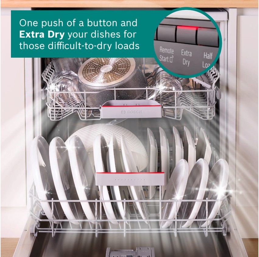Bosch SMS4EMW06G WiFi-enabled Dishwasher - White - 14 Place Settings thumbnail image