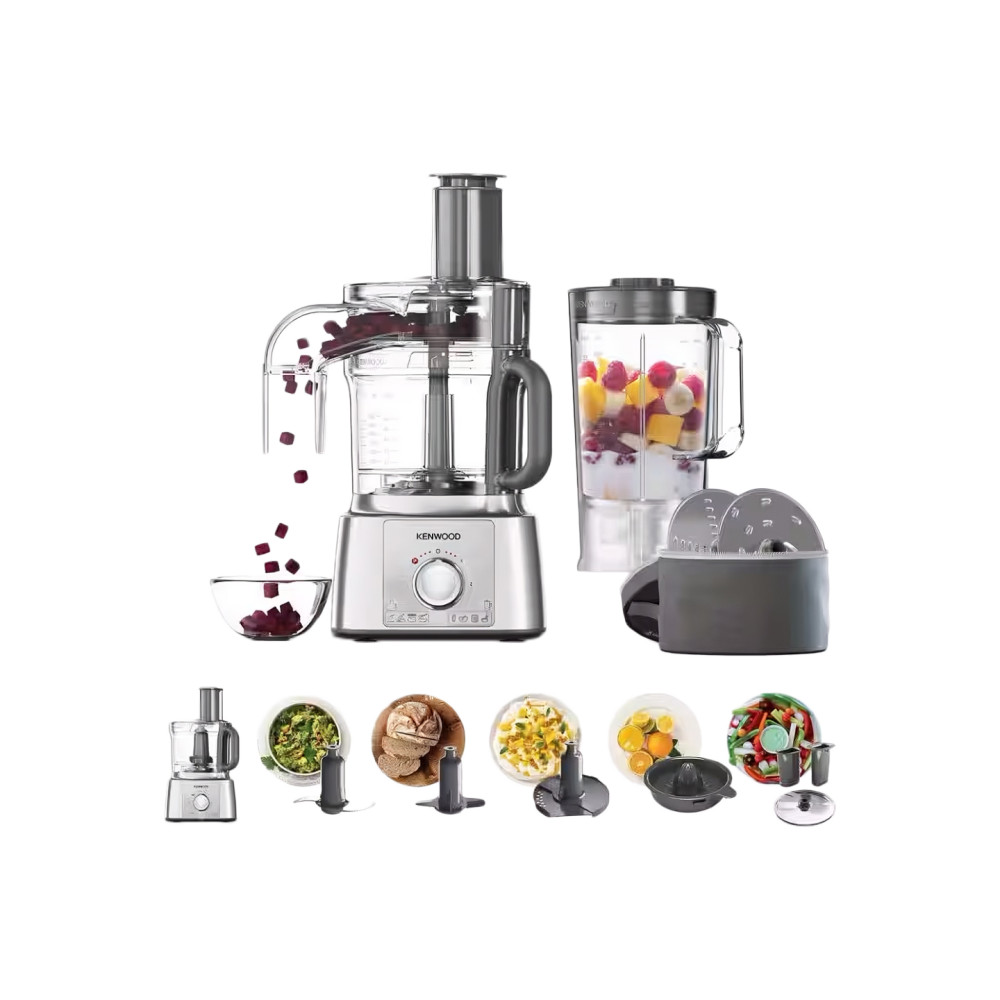 1000W MultiPro Express. 2-in-1 Food Processor with Smoothie2Go - Silver thumbnail image