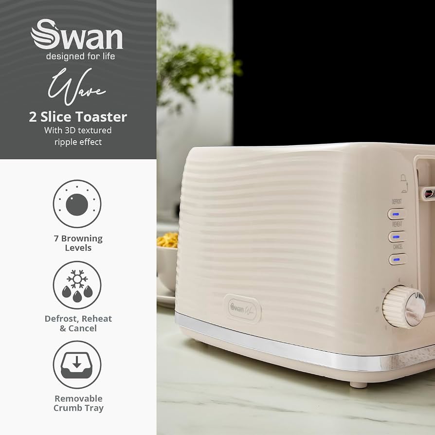 2 Slice Toaster - Cream thumbnail image