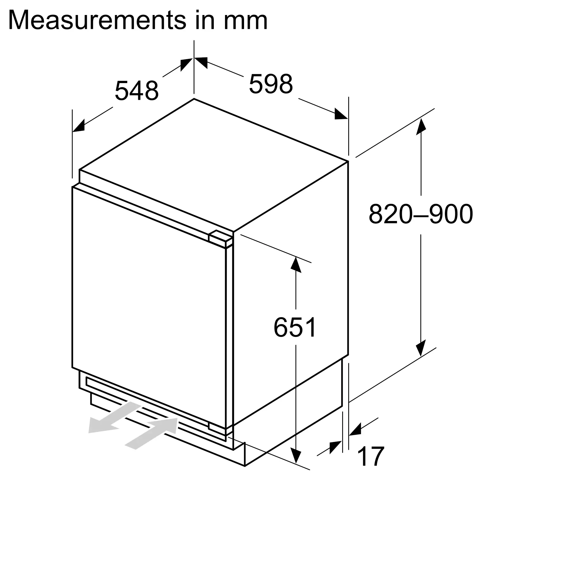 BOSCH BUILT UNDER FREEZER thumbnail image