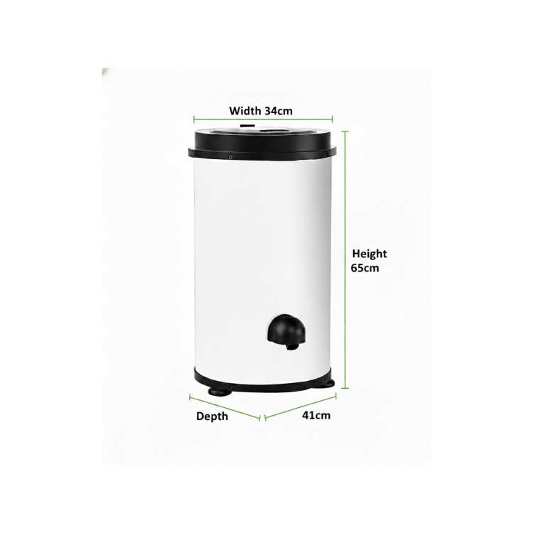 Compact Electric Spin Dryer 4kg Capacity 2800RPM – White thumbnail image