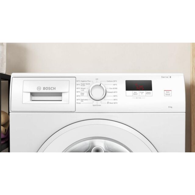 BOSCH Series 2 WGE03408GB 8 kg 1400 Spin Washing Machine - White thumbnail image