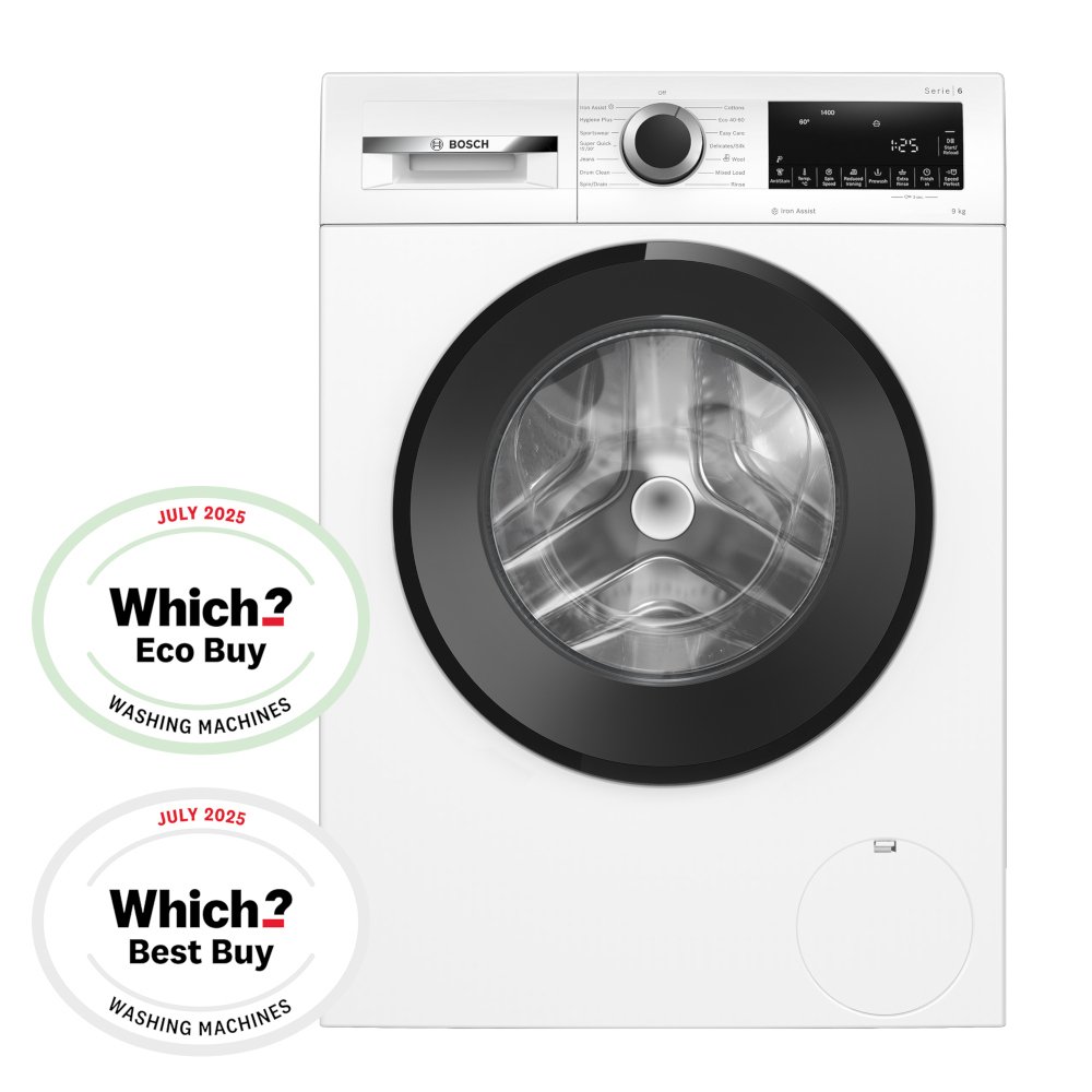 BOSCH Series 6 WGG24400GB 9 kg 1400 Spin Washing Machine - White thumbnail image