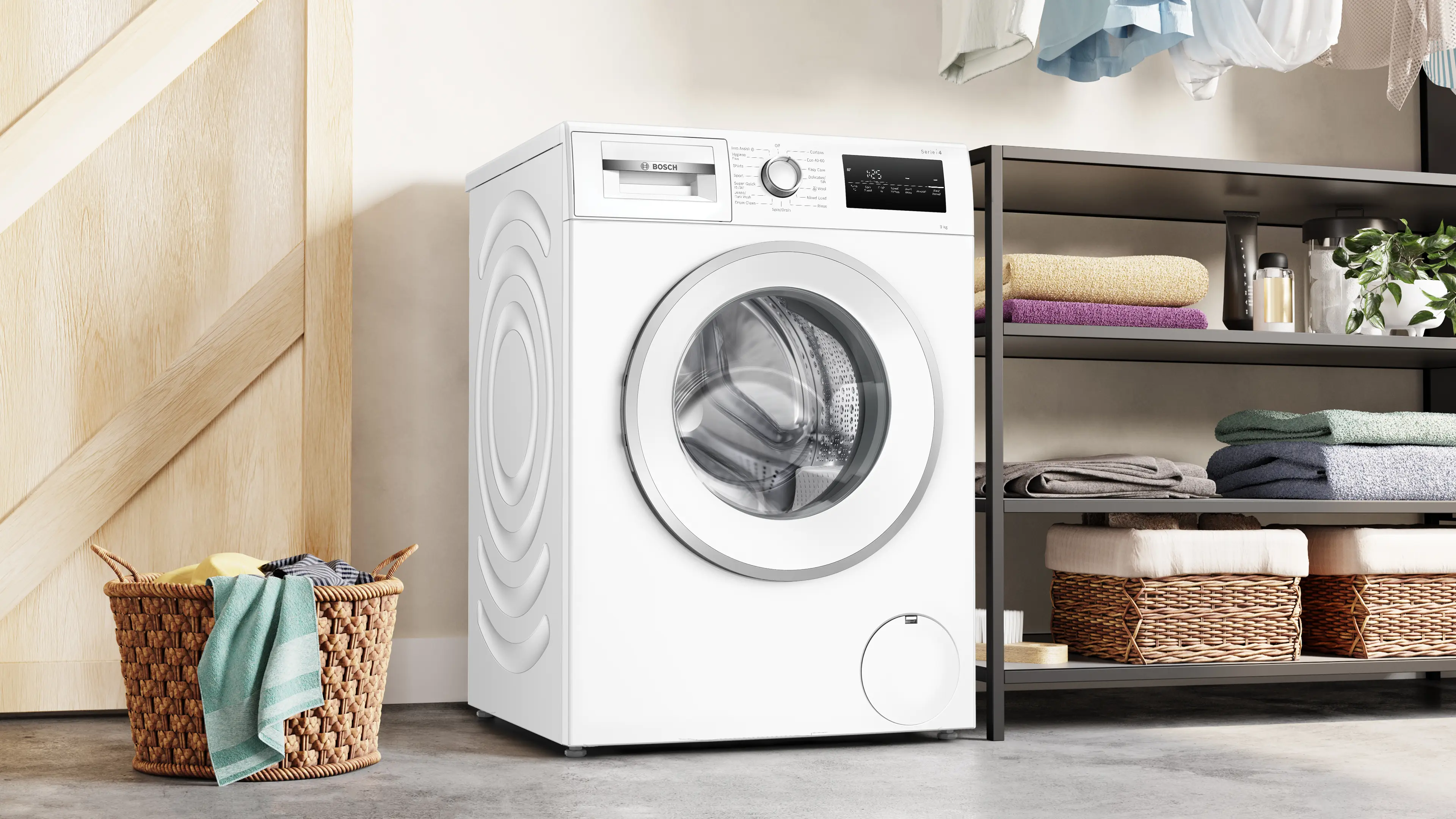 Bosch Series 4 Washing machine, front loader 9 kg max. 1400 rpm thumbnail image