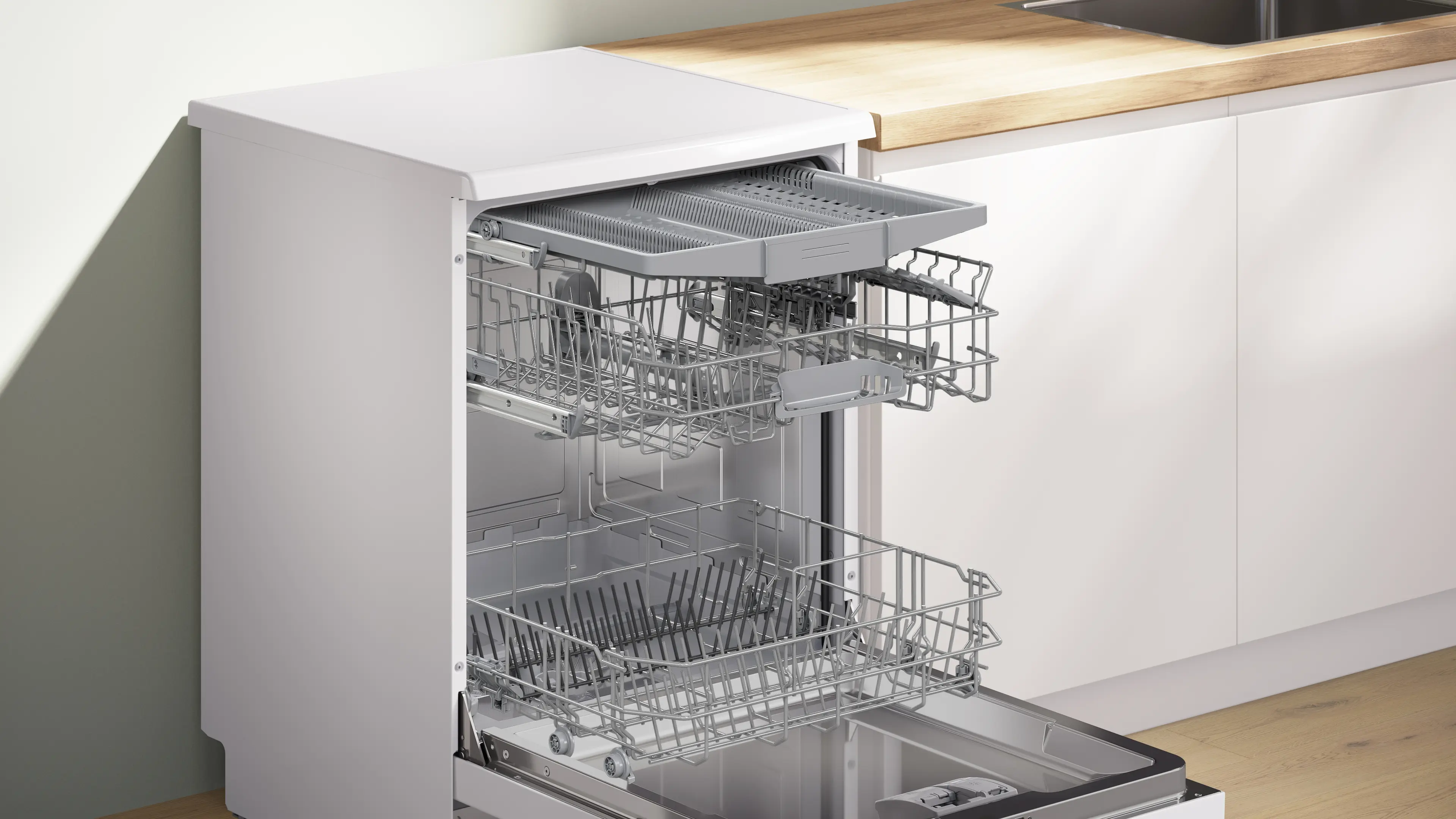 Bosch Series 2 Free-standing dishwasher 60 cm White thumbnail image