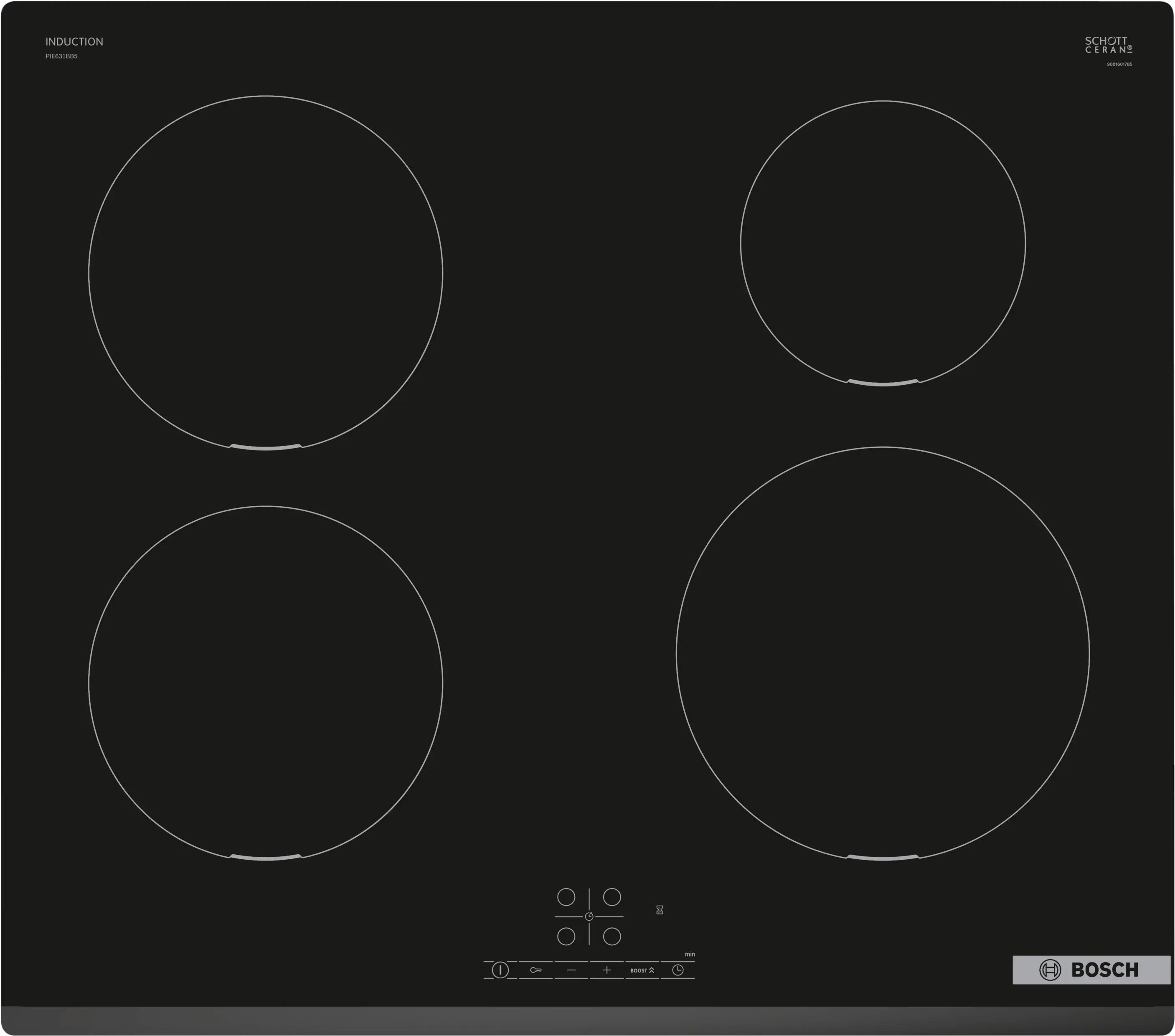 Bosch Series 4 Induction hob 60 cm surface mount without frame