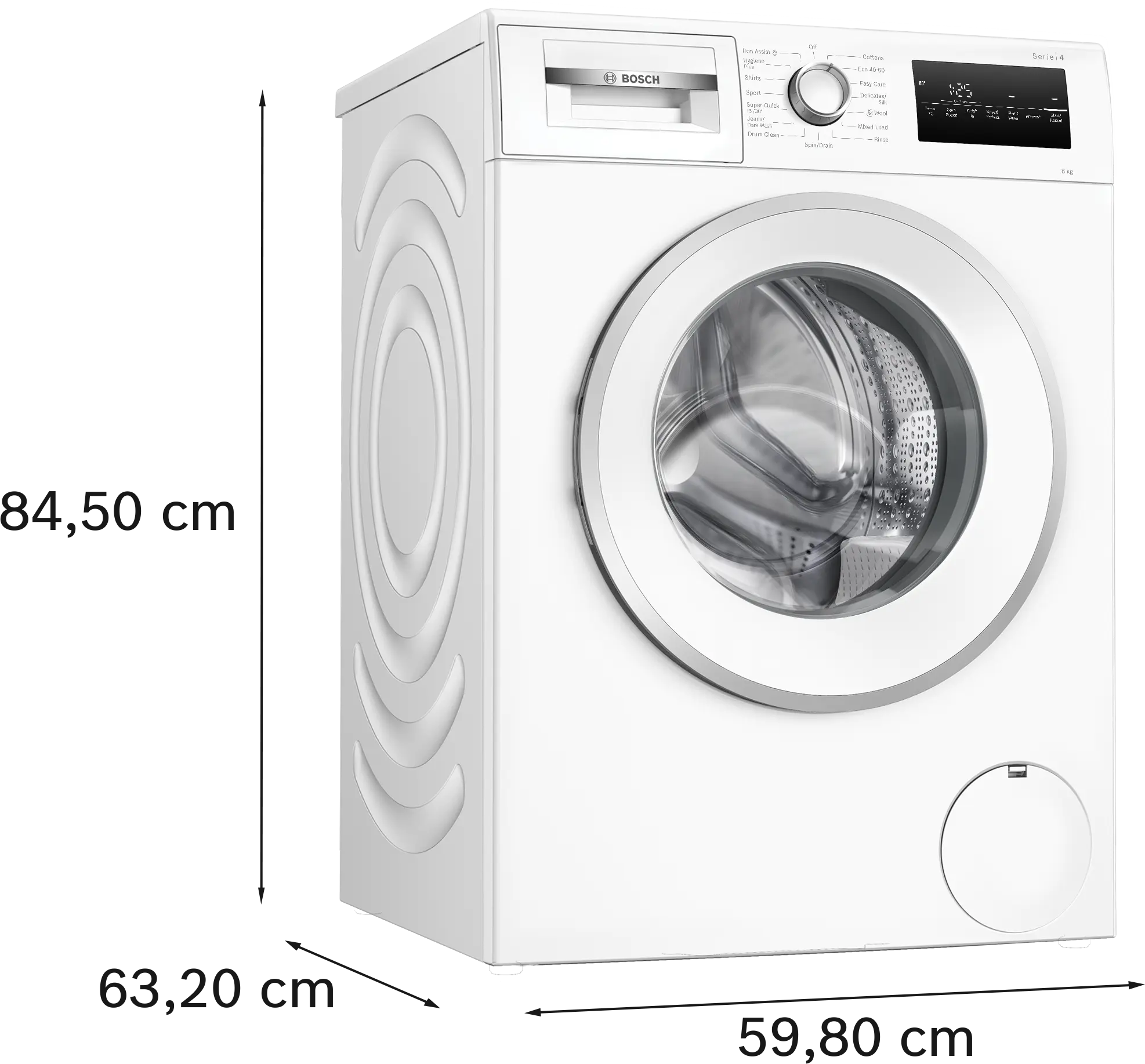Bosch Series 4 Washing machine, front loader 8 kg max. 1400 rpm thumbnail image