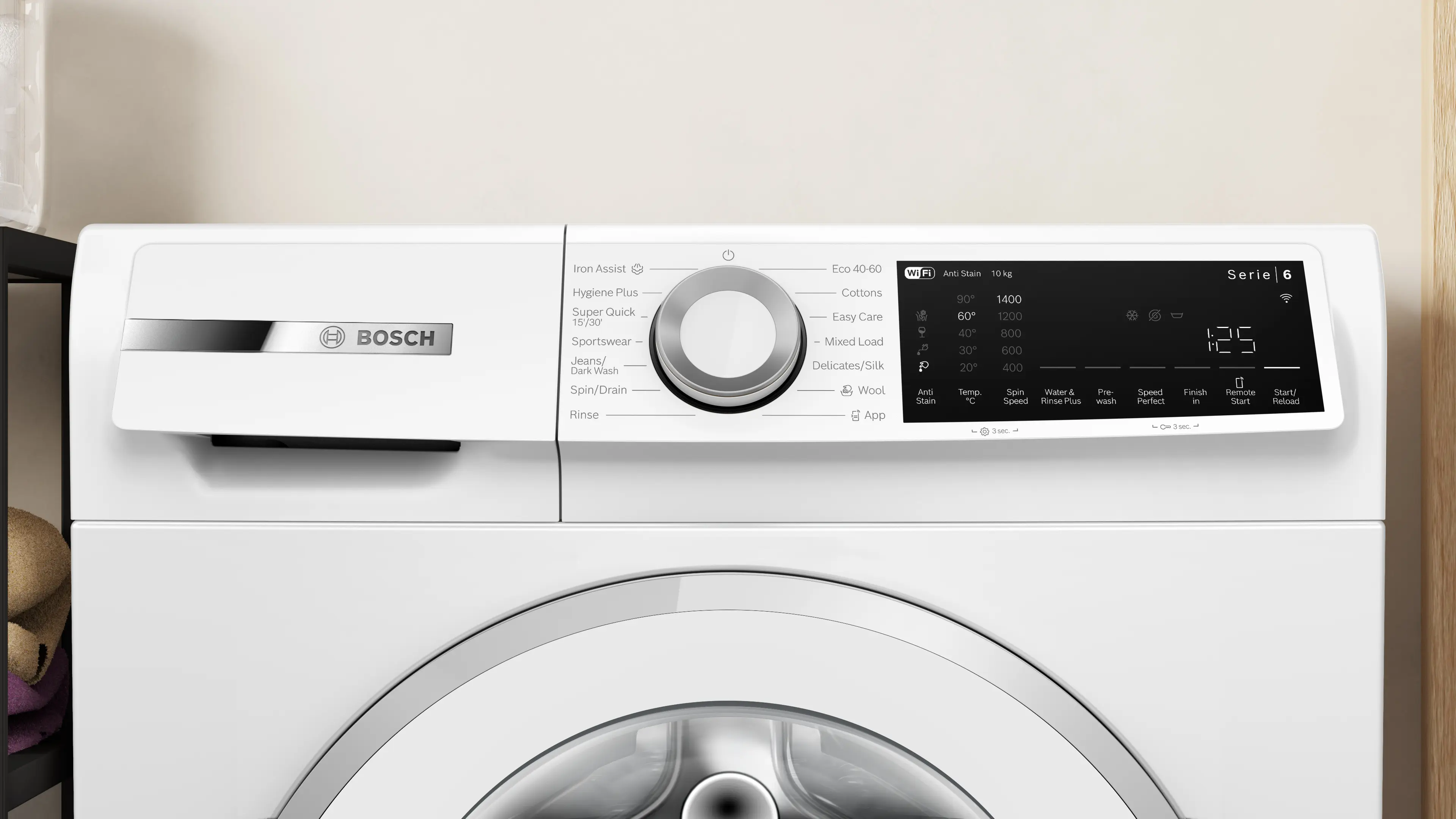 Bosch Series 6 Washing machine, front loader 10 kg max. 1400 rpm thumbnail image