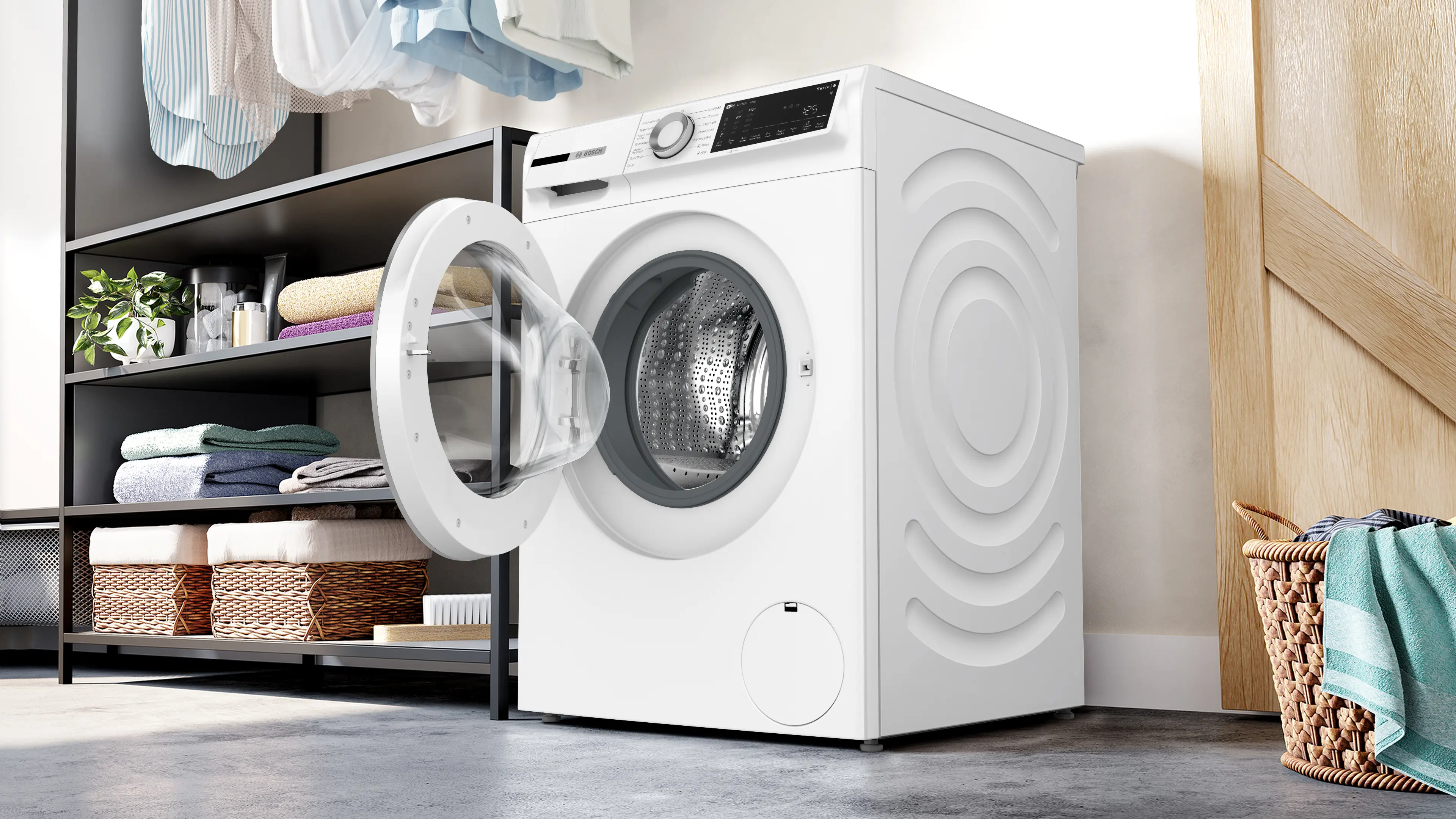 Bosch Series 6 Washing machine, front loader 10 kg max. 1400 rpm full image