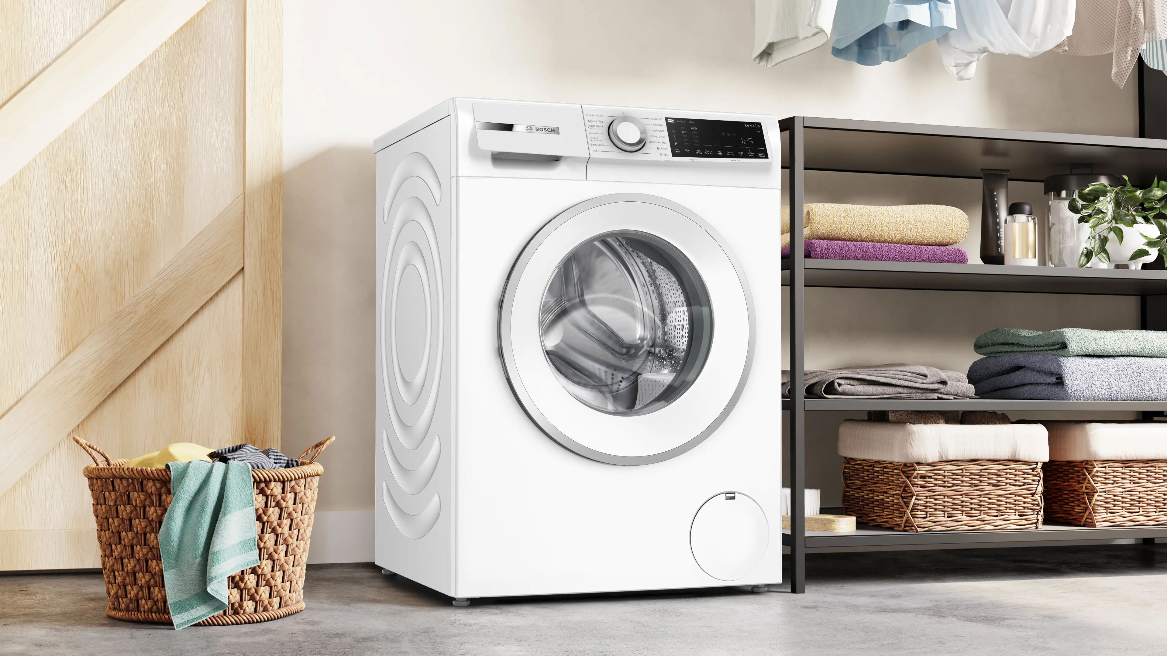 Bosch Series 6 Washing machine, front loader 10 kg max. 1400 rpm full image