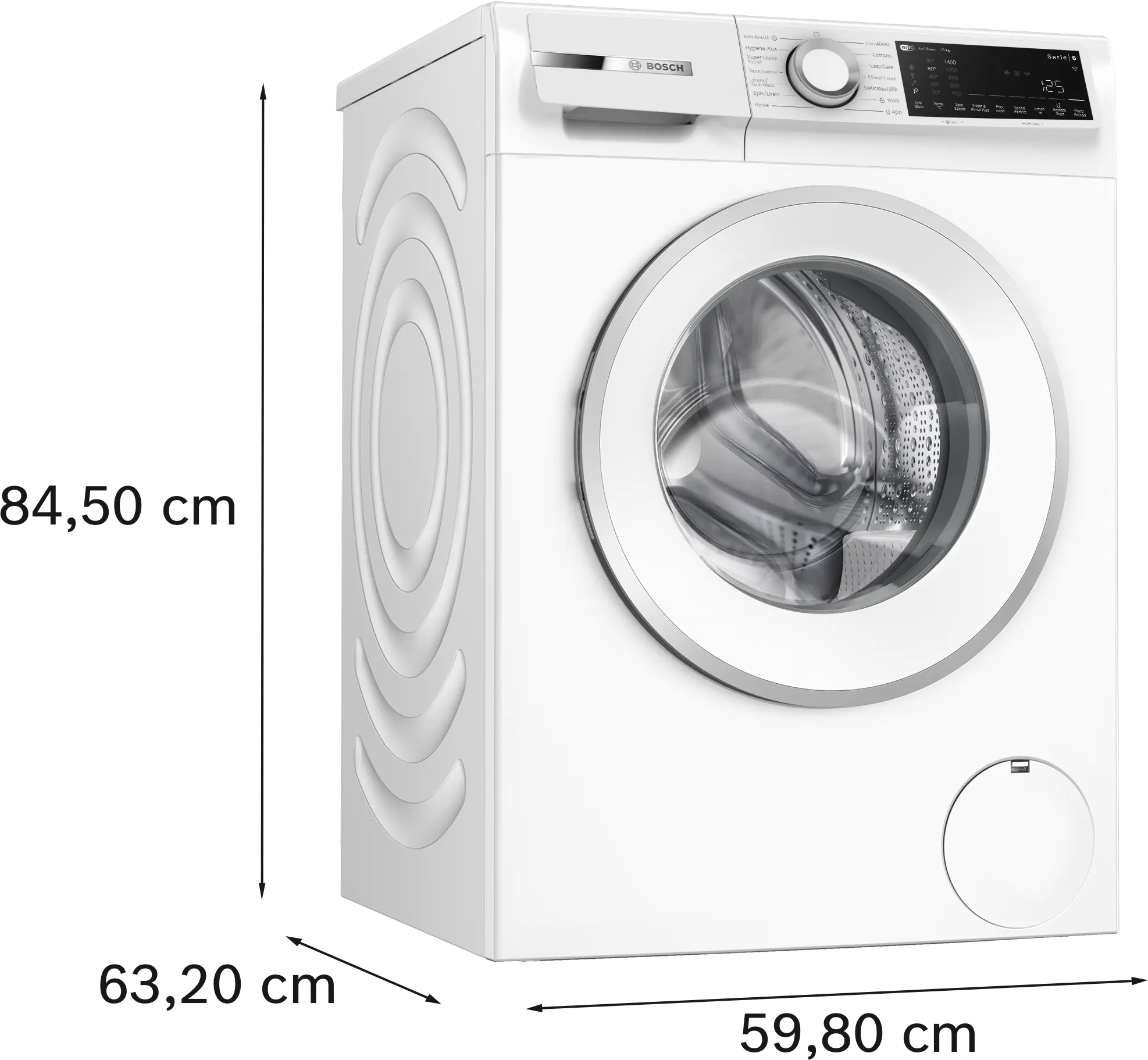 Bosch Series 6 Washing machine, front loader 10 kg max. 1400 rpm full image